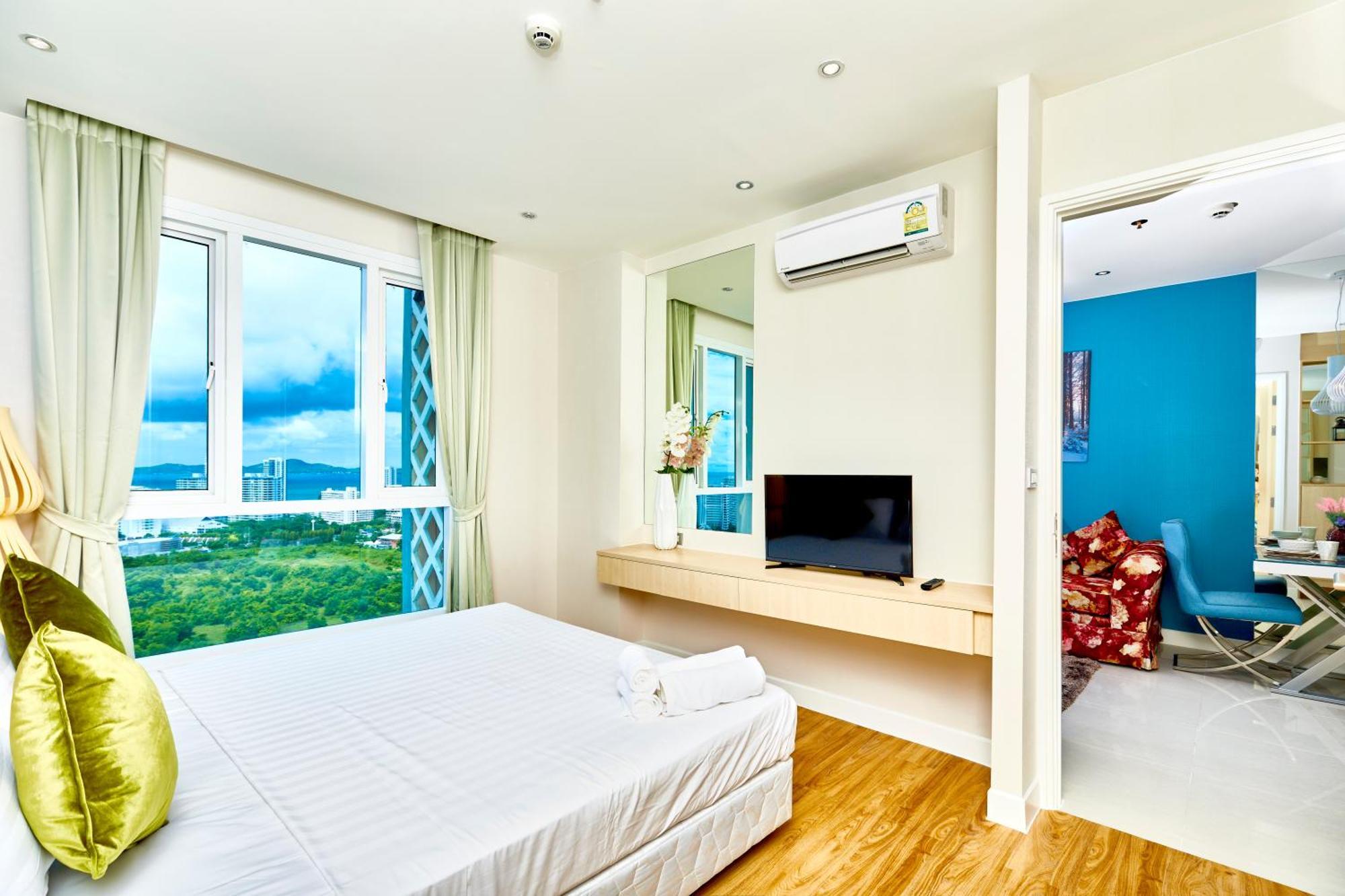 Grande Carribean L Family Stay L Pattaya L Luxury Views & Comfort الغرفة الصورة
